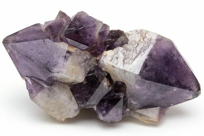 Deep Purple Amethyst Crystal Cluster With Large Crystals #223287